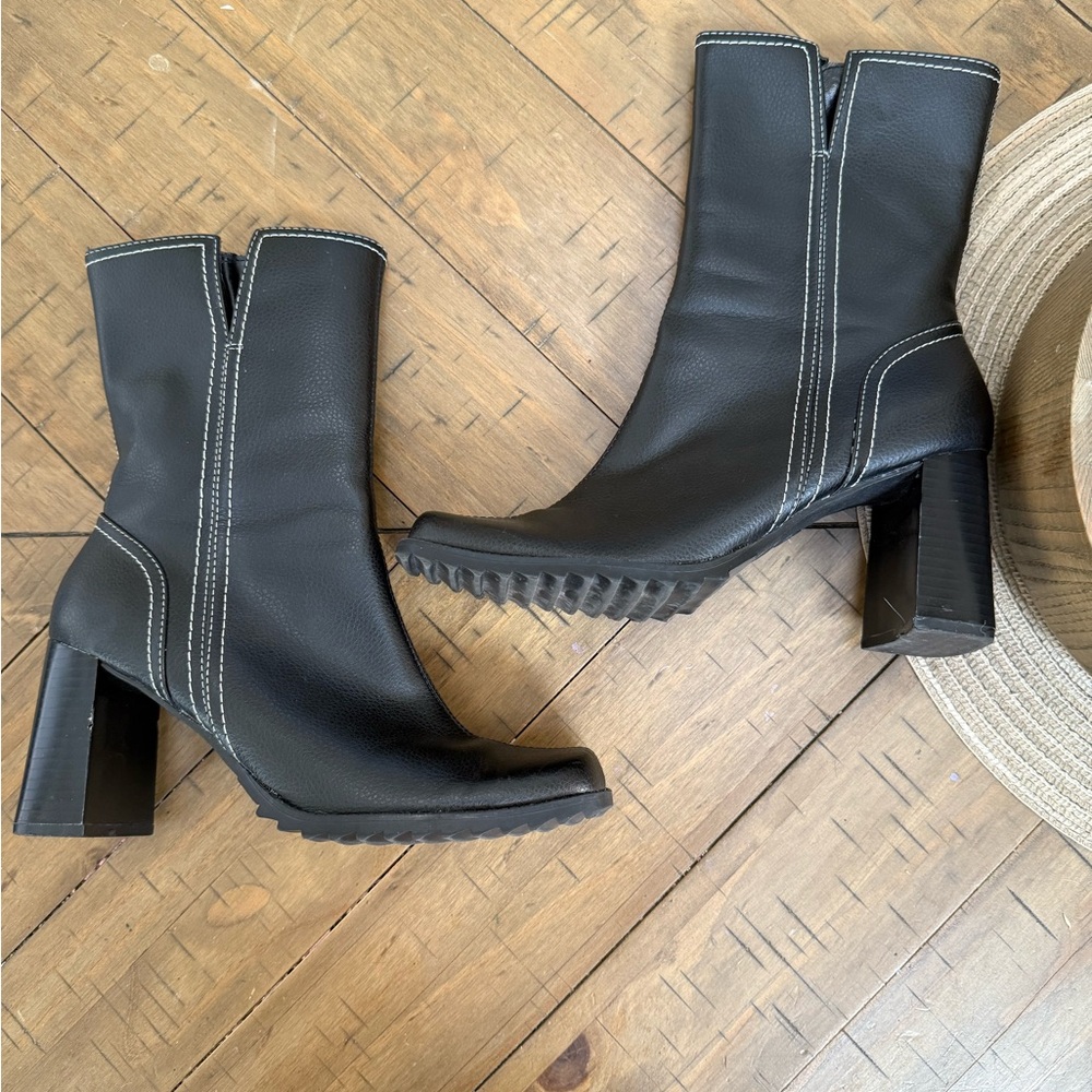 Predictions Black Heeled Boots
